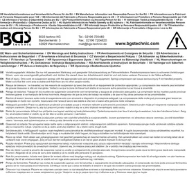BGS Federbein-Einsatz-Satz 4 teilig