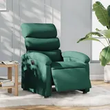 vidaXL Relaxsessel Elektrisch 92 x 99,5 x 0 cm Dunkelgrün mit Rollen