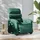 vidaXL Relaxsessel Elektrisch 92 x 99,5 x 0 cm Dunkelgrün mit Rollen