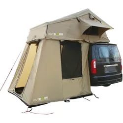 Dachzelt Family + Anbau für 3 Personen Khaki 140 cm 3 PERSONEN