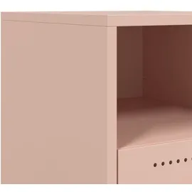 vidaXL Nachttisch Rosa 36x39x43,5 cm Stahl