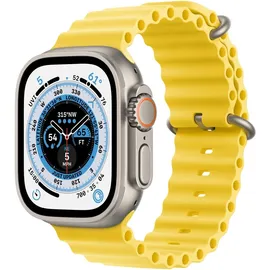 Apple Watch Ultra GPS+Cellular 49 mm Titaniumgehäuse, Ocean Armband gelb