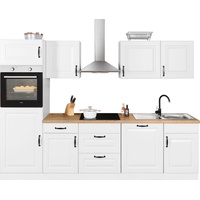 wiho Küchen Küchenzeile »Erla«, ohne E-Geräte, Breite 280 cm, weiß
