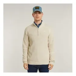 G-Star für Herren. D26397-C868-1603 Detaillierter beiger Pullover für Skipper (XS), Lässig, Bio-Baumwolle, Nachhaltig