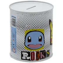 Nintendo CyP Brands Pokémon-Spardose aus Metall, versiegelt, mittelgroß, Mehrfarbig, offizielles Produkt