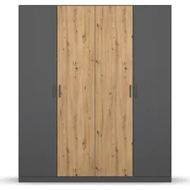 Rauch Drehtürenschrank Miro 181 x 210 x 54 cm Grau