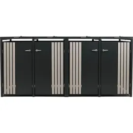 MCW Mülltonnenverkleidung O67 122 x 264 x 84 cm anthrazit