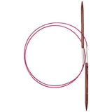 KnitPro Rundstricknadel Cubics Quadratisch 6,00 mm 100 cm, Palisander, Sortiert, 6 mm