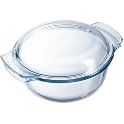 Pyrex Ofenform, Auflaufform, Borosilikat, transparent, 1.5l, Ø 20cm, rund, Höhe:9.5cm