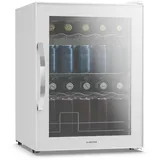 Klarstein Beersafe 60L Getränkekühlschrank mit Glastür LED leise 85W Weiß