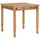 vidaXL Garten-Esstisch 80 x 80 x 80 cm Braun