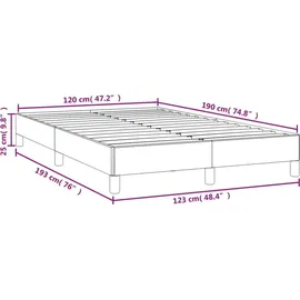 vidaXL Boxspringbett 120 x 190 cm Weiß