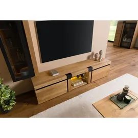Massivmoebel24 ROTTERDAM TV-Lowboard 220x50x48 cm Beige Massivholz