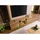 Massivmoebel24 ROTTERDAM TV-Lowboard 220x50x48 cm Beige Massivholz