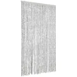 vidaXL Fliegenvorhang Grau 100x220 cm Chenille