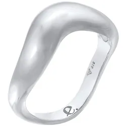 Elli PREMIUM Elli PREMIUM Ring Organic Wellen Trend 925 Silber Ringe   Damen 