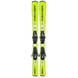 Fischer Rc4 Race Junior Alpin Skier Paket Solid Black/Yellow 140 cm