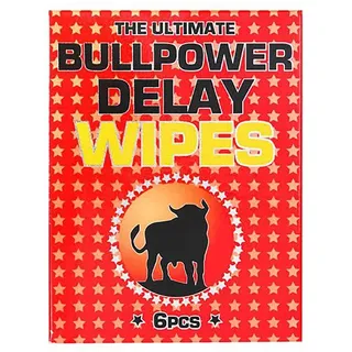 Bull Power Wipes Delay Sachets 6x2ml