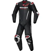 Alpinestars GP-R7 1-Teiler Motorrad Lederkombi, schwarz-weiss-rot, Größe 60 für Männer