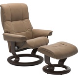 Stressless Relaxsessel STRESSLESS Mayfair Sessel Gr. Leder PALOMA, Classic Base Wenge, Relaxfunktion-Drehfunktion-PlusTMSystem-Gleitsystem, B/H/T: 79 cm x 101 cm x 73 cm, braun (almond paloma) Lesesessel und Relaxsessel