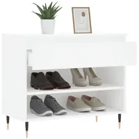 VidaXL Schuhregal Weiß 70x36x60 cm Holzwerkstoff
