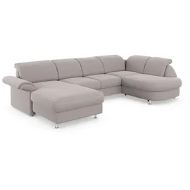 sit&more Wohnlandschaft Mikrofaser U-Form 3-Sitzer Beige
