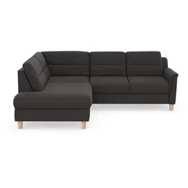 sit&more Ecksofa SIT & MORE "Farö L-Form", grau (fango), B:251cm H:90cm T:187cm, Sofas, Ecksofa, inklusive Federkern, wahlweise mit Bettfunktion und Bettkasten