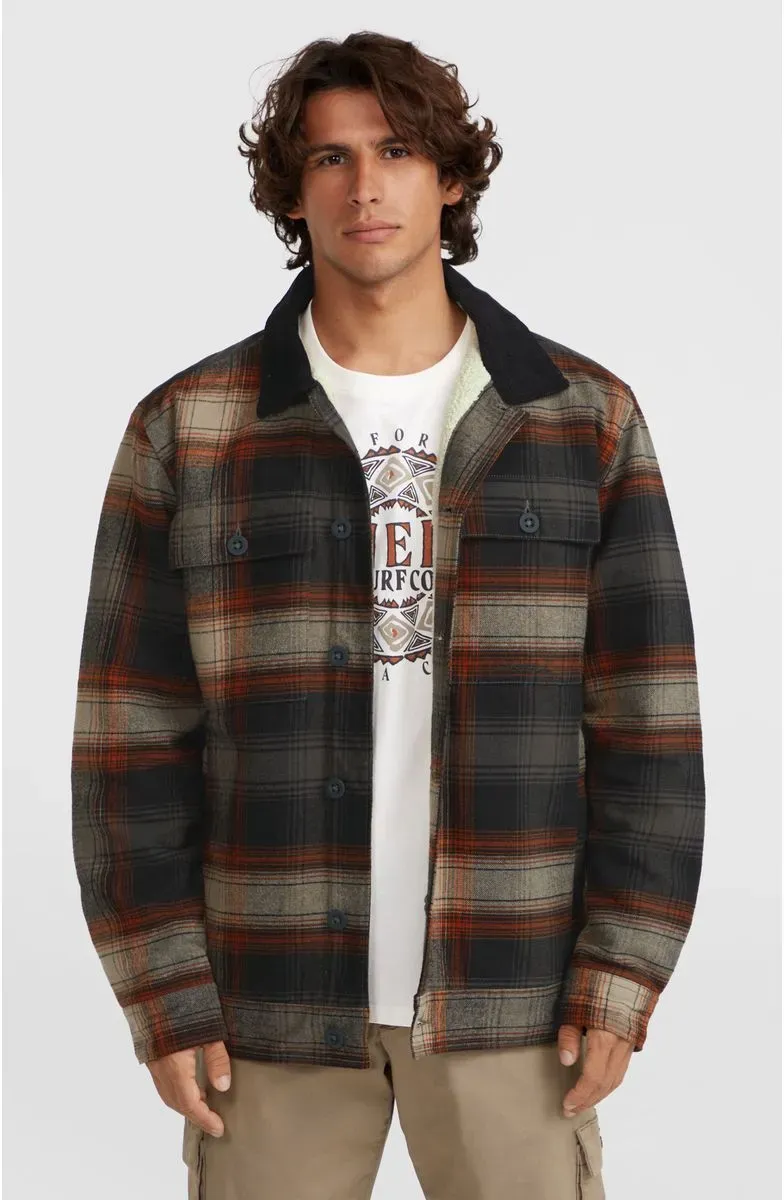 O'Neill Fleece-lined Jacket grey check small (38026) S