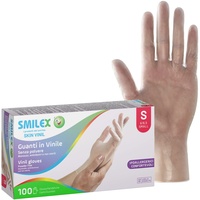 Bericah Smilex, Skin Vinil, Vinyl-Handschuhe, staubfrei, Größe S, 100 Stück