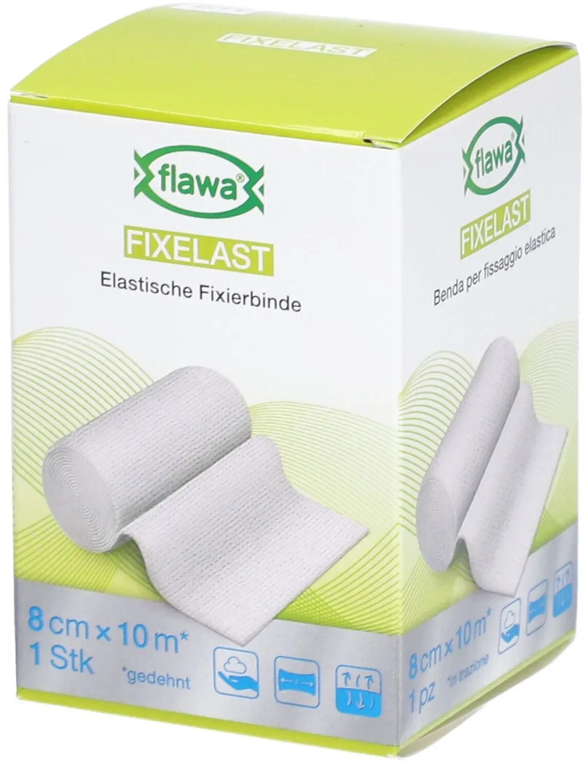 Flawa Fixelast elastische Fixierbinde 8cmx10m