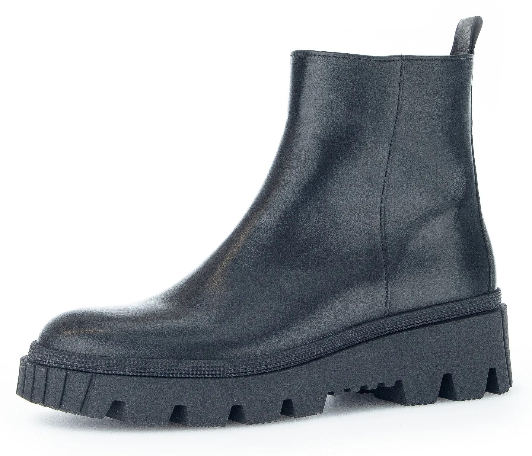 Stiefelette, Keilabsatz, Stiefelette mit markanter Laufsohle, Gr. 44, schwarz, , 65510834-44