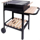 AKTIVE Holzkohlegrill mit Rädern 52975