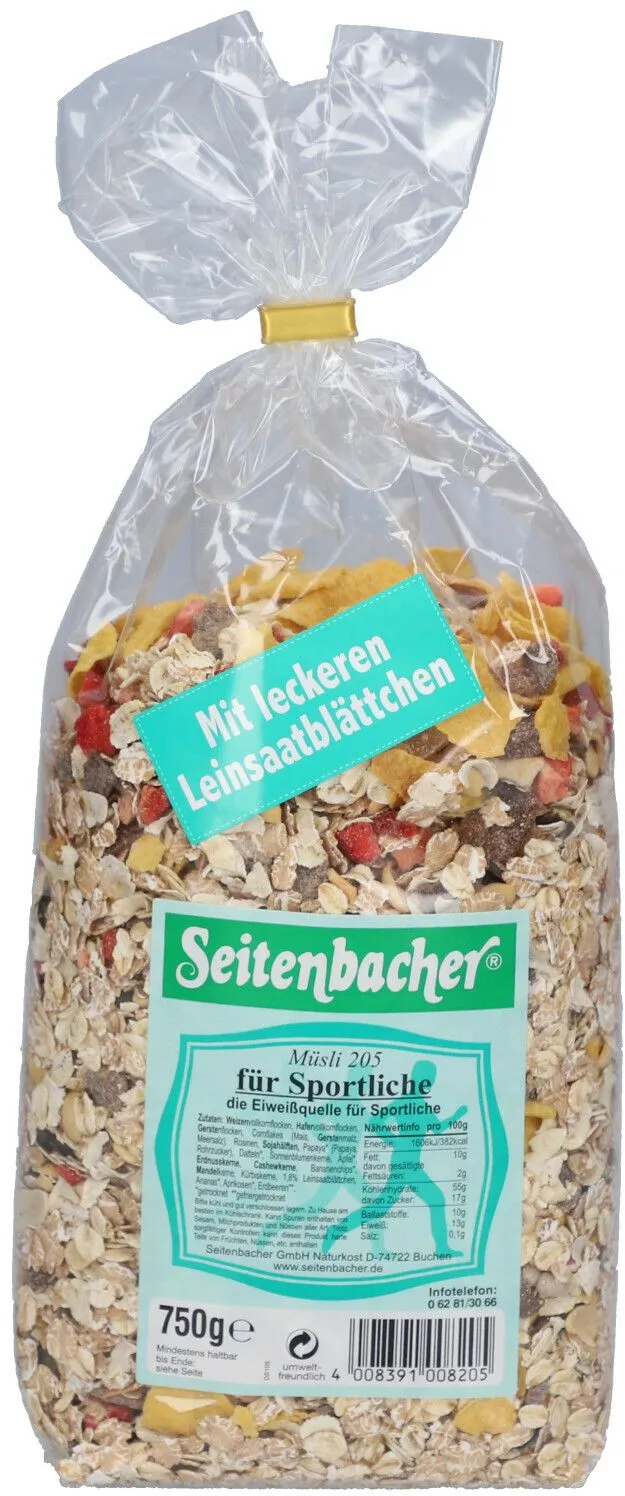 Seitenbacher Müsli für Sportliche