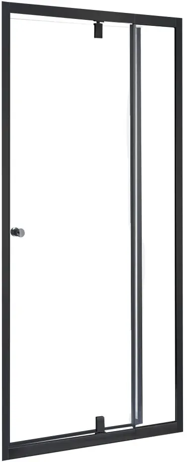 Flexi verstellbare Duschtür 96-111x185 cm schwarz