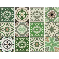 Home Affaire Fliesenaufkleber Ornamente 12er Set grün Sticker