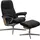 Stressless Stressless® »Consul«, (Set, Relaxsessel mit Hocker), mit Hocker, mit Cross Base, Größe S, M & L, Holzakzent Eiche schwarz