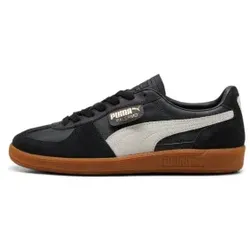 Puma Unisex. 39646403 Palermo Leder Sneakers schwarz (40), Wohnung, Schnürsenkel, Lässig