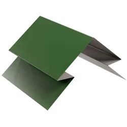 Verbindungsstück für selbstentlüftenden First | Stahl 0,5 mm | Beschichtung 25 μm | RAL 6002 Laubgrün