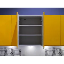 Feldmann-Wohnen Küchenzeile Florence 392 cm purpurviolett / pastellviolett braun