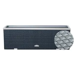 Polyrattan Pflanzgefäß mit Aluminiumrahmen