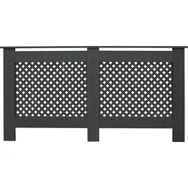 ML-Design Heizkörperverkleidung Wabenmuster 152x19x82 cm Anthrazit