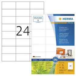 Herma 1920x Universaletiketten - 70x37 mm - naturweiß weiß