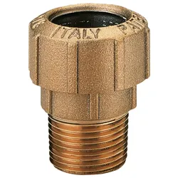 Messing Schraubfitting für PE-Rohr Übergang mit AG (Ausführung: 63 - 2''AG)