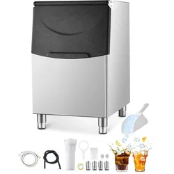 VEVOR Eismaschine Vorratsbehälter Eiswürfelmaschine (nur Eisbehälter) 113,4kg