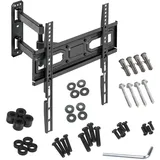 Maclean Brackets Maclean MC-647N TV Wandhalterung 33-70" Flach & Curved OLED QLED LCD LED Plasma Fernseher, Universal TV Halterung, max Vesa 400x400, Neigbar von +3° bis -15, max. Belastung bis 35kg