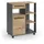 Vicco Küchenbuffet Pure, Artisan-Eiche/Anthrazit, 72.2 x 90.8 cm, Vicco