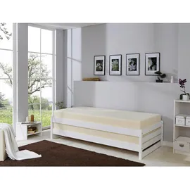 TICAA Stapelliege Gästebett 90 x 200 cm weiß