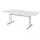 Kerkmann Konferenztisch Lago weiß rechteckig, T-Fuß-Gestell chrom, 200,0 x 100,0 x 72,0 cm