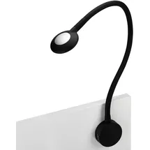 SOTech So-tech Junker Lighting Led Bettleuchte Leseleuchte Luce Schwarz mit Flexiblem Leuchtenarm, 2x Usb Anschlüssen und Touchsensor