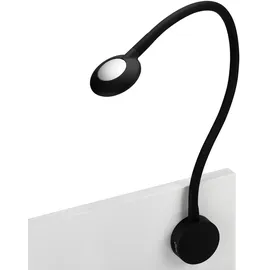 SOTech So-tech Junker Lighting Led Bettleuchte Leseleuchte Luce Schwarz mit Flexiblem Leuchtenarm, 2x Usb Anschlüssen und Touchsensor